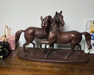 very fine horse statue