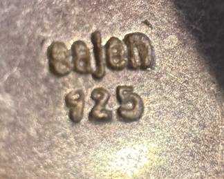 Sajen Sterling Silver & Cinnabar Earrings