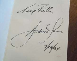 "A Way Out of No Way" Autographed by Andrew Young