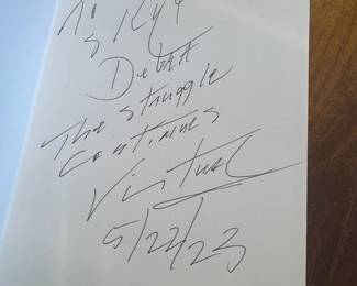 "In Pursuit of America's Promise" Autographed by Virtual Toussaint Murrell