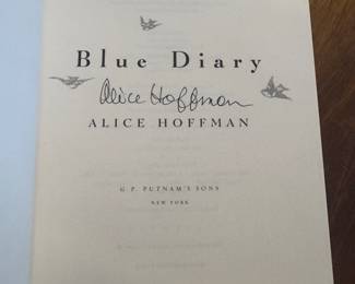 "Blue Diary" Autographed by Alice Hoffman