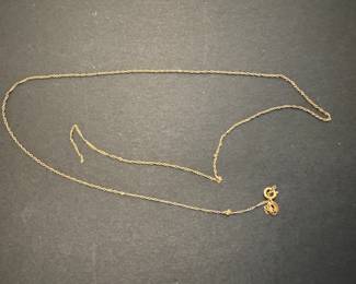 18K Gold Necklace (Damaged)