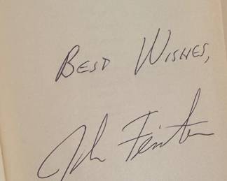 "The Punch" Autographed by John Feinstein