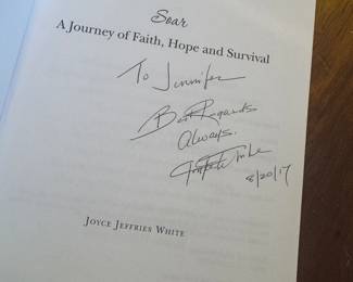 "Soar - A Journey of Faith, Hope and Survival" Autographed by Joyce Jeffries White