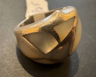 Sterling Silver & Mother of Pearl Ring