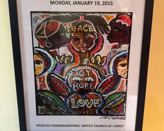 Framed "Martin Luther King Jr. Celebration" Print Signed by the artist