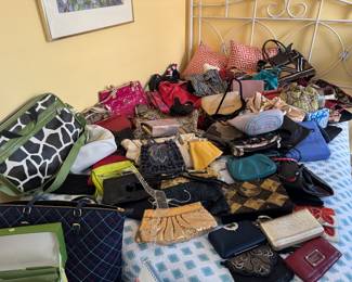 Huge Collection of Women's Handbags