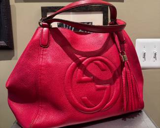 Gucci Soho Red Leather Handbag