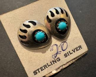 Sterling Silver with Turquoise Earrings