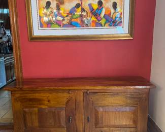 Crate & Barrel Basque Java 2 Door Credenza (33"H x 18"D x 68"W)