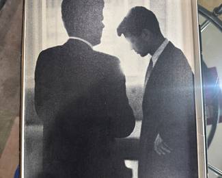 Studio One Mounted Photo #345 of John & Bobby Kennedy by Photographer Jacques Lowe