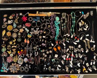 Large Collection of Gold, Silver & Costume Jewelry including watches & accessories