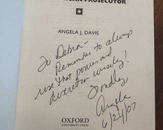 "Arbitrary Justice - The Power of the American Prosecutor" Autographed by Angela J. Davis