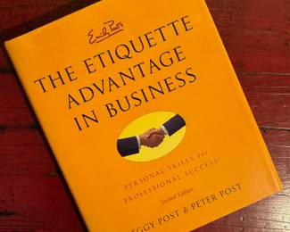 "The Etiquette Advantage in Business" Autographed by Peter Post