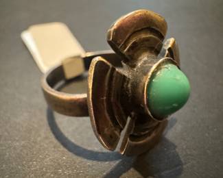 Sterling Silver & Turquoise Flower Ring