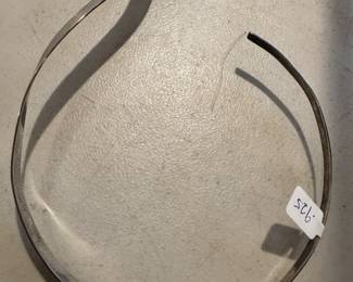 Sterling Silver & Turquoise Choker Necklace