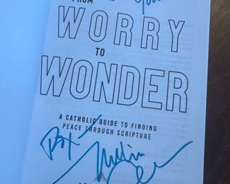 "From Worry to Wonder" Autographed by Melissa Overmyer