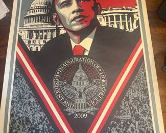 Shepard Fairey "Be the Change, January 20th 2009" Presidential Inauguration Poster (2 Available)