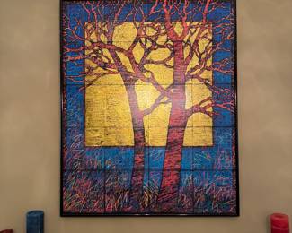 Framed "Bare Duet" Print by Nancy Freeman (32"W x 40"H)