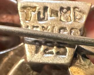 Sterling Silver Bell Brooch