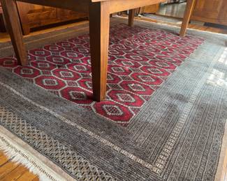 Hand-woven Pakistani Bokhara Wool Rug (143"L x 112"W)