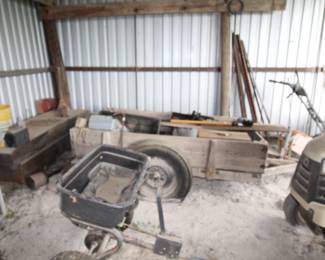Small wooden trailer (as is)