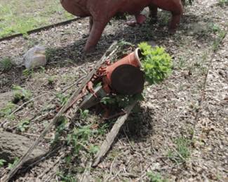Antique Planter w/ Plant