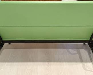 uthentic Charles & Ray Eames Compact Sofa for Herman Miller Circa 1950's. This sofa is known for its sleek, minimalist design and compact footprint, making it suitable for smaller spaces like executive suites, lounges, or urban apartments. It features a high, upright back with two horizontal foam pads, providing firm yet comfortable support. Great Condition!