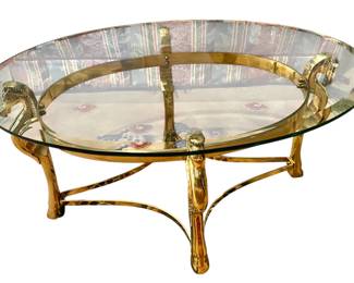 Brass seahorse coffee table
Located in Houma- appointment needed