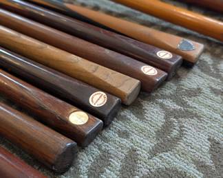 Vintage Snooker Cues and Sticks 
Thurston and Co. London England 