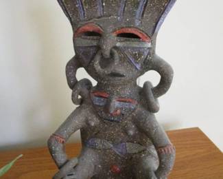 Mayan Aztec Mexican Clay Figure
