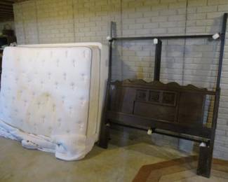 Queen Size Posturepedic Mattress Set with Bed Frame