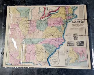 Lloyd's American Railroad Map and Weekly Newspaper - August 1861