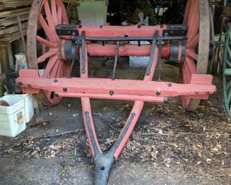 Antique Cannon Carriage Assembly