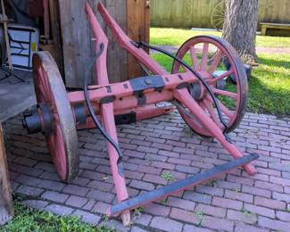 Antique Cannon Carriage Assembly