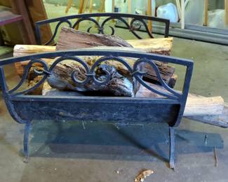 Wrought Iron Firewood Rack