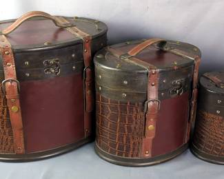 Decorative Storage Cases, Qty 3