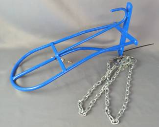 Wall Mounted Saddle Rack, Hoof Pick And Stud Chain