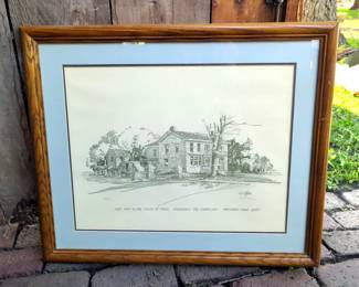 Ernst Ulmer Limited Edition " Mahaffie House 1865" Print, 403/500, Matted And Framed, 24" x 29"