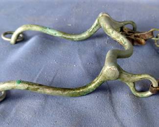 Antique Calvary Horse Bit with Chain