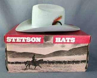 Stetson Cowboy Hat, Size 7 1/4 - With Original Box