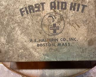 Antique first aid kit just the box
