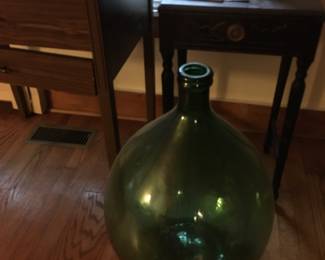 Extra Large Green Glass Bottle