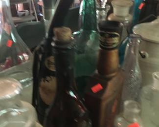 Whiskey bottles
Medicine bottles
