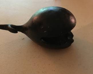 Whale cast iron ashtray