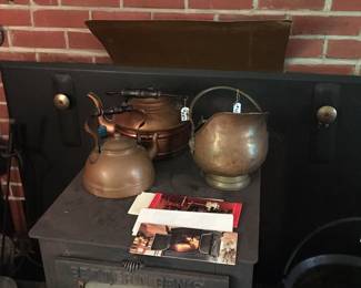 Copper tea pots 