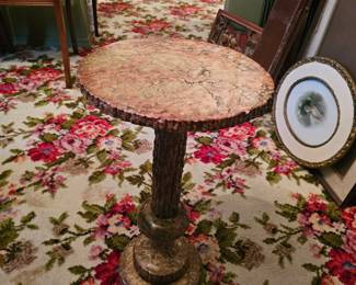 vintage Italian Pink Marble table
