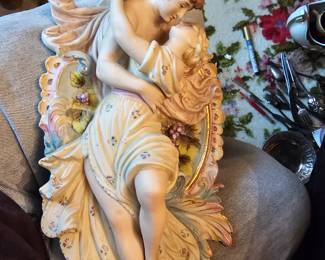 Capodemonte porcelain wall sconces