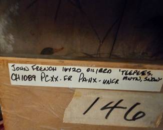 John French oil on board painting "Indian Meadows"