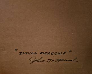 John French oil on board painting "Indian Meadows"